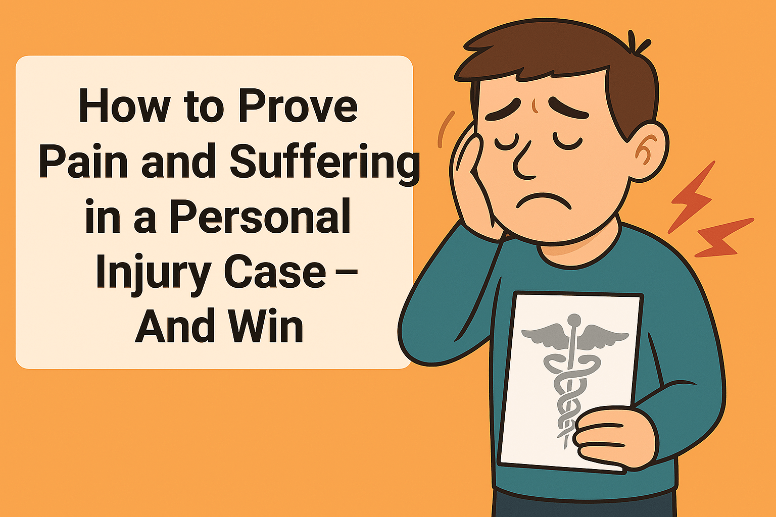 How to Prove Pain and Suffering in a Personal Injury Case – And Win